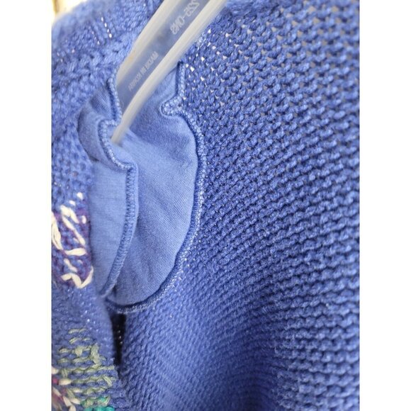 Vintage Point Of View Collection Floral Cardigan Sweater Women's Size M Acrylic - Picture 13 of 14